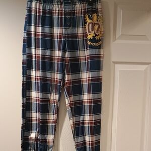 Warner Bros. Gryffindor Checkered Pajama Bottoms - Blue and Red
